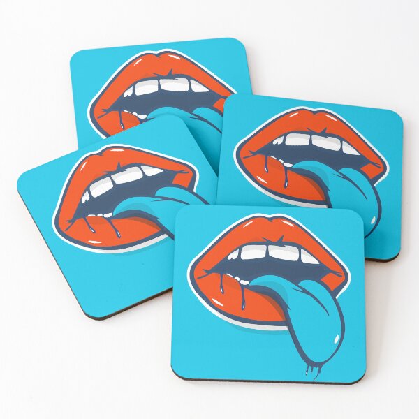 Item preview, Funky Red Lipstick - Funny Coronavirus Face Masks and More designed and sold by ravishdesigns.