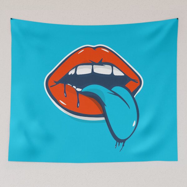 Item preview, Funky Red Lipstick - Funny Coronavirus Face Masks and More designed and sold by ravishdesigns.