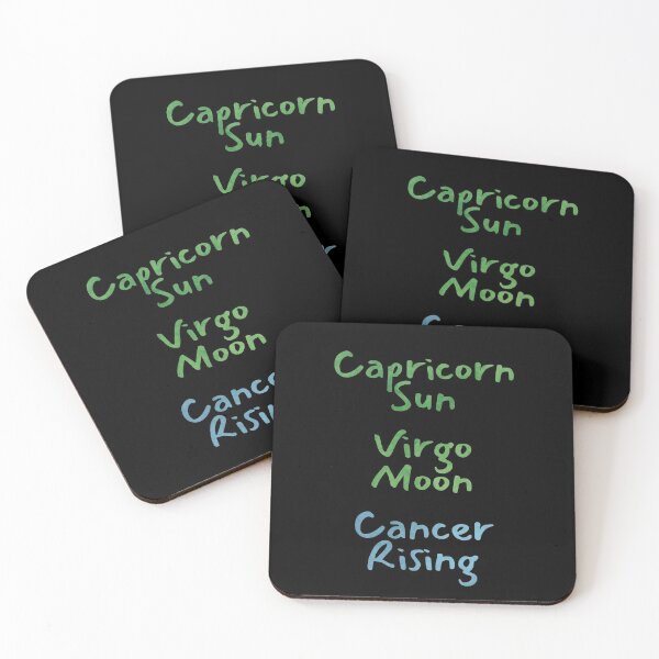 Item preview, Capricorn Sun Virgo Moon Cancer Rising Text designed and sold by leomooncreates.