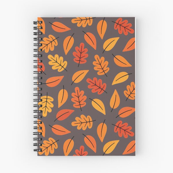 Item preview, Retro Autumn Leaves on Bitter Brown designed and sold by Daisy Beatrice.