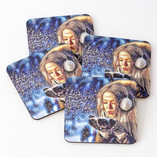 Item preview, Girl Wearing Earmuffs designed and sold by RitaMaye.