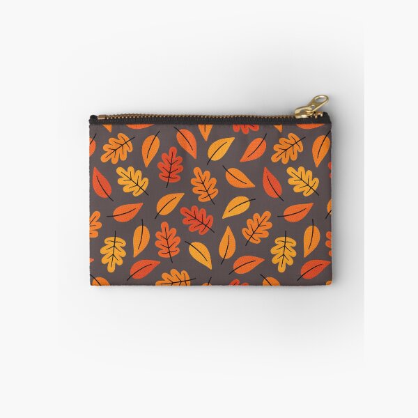Item preview, Retro Autumn Leaves on Bitter Brown designed and sold by Daisy Beatrice.