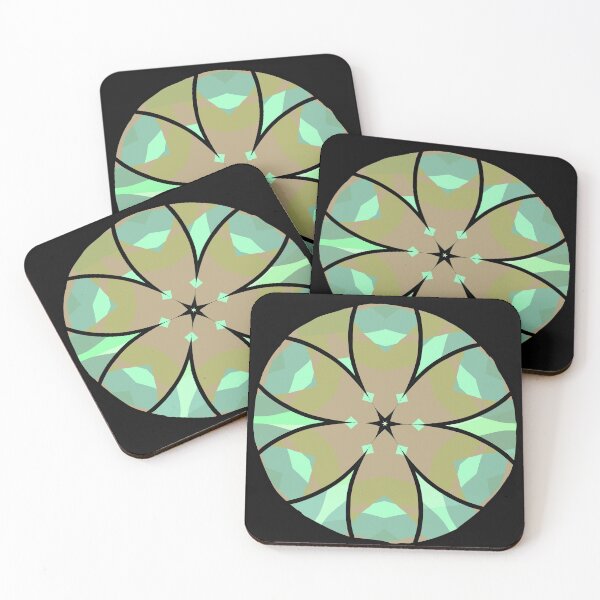 Item preview, Green Succulent Kaleidoscope designed and sold by Chubuter.