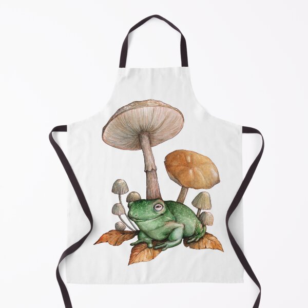 Item preview, frog and mushrooms designed and sold by forestmagic.