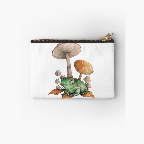 Item preview, frog and mushrooms designed and sold by forestmagic.