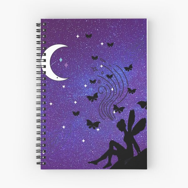 Item preview, Night Sky full of Stars with cute Fairy and butterflies designed and sold by Saf-Lo.