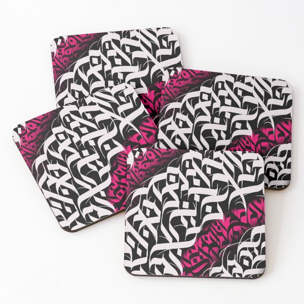 Item preview, Calligraphy style graphic canvas designed and sold by cretattoomilano.