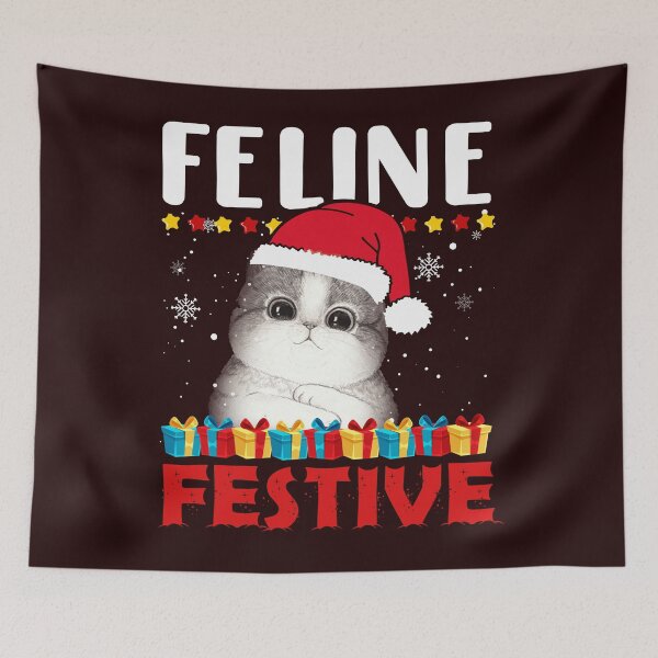 Item preview, FELINE FESTIVE designed and sold by teemaker24.