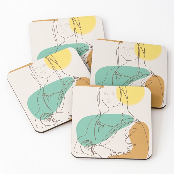 Item preview, minimalist monalisa one art line designed and sold by Agha-Arts.