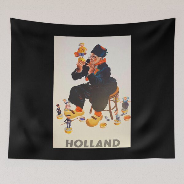 Aperçu de l'œuvre retro classic Holland poster créée et vendue par CorasPosters.