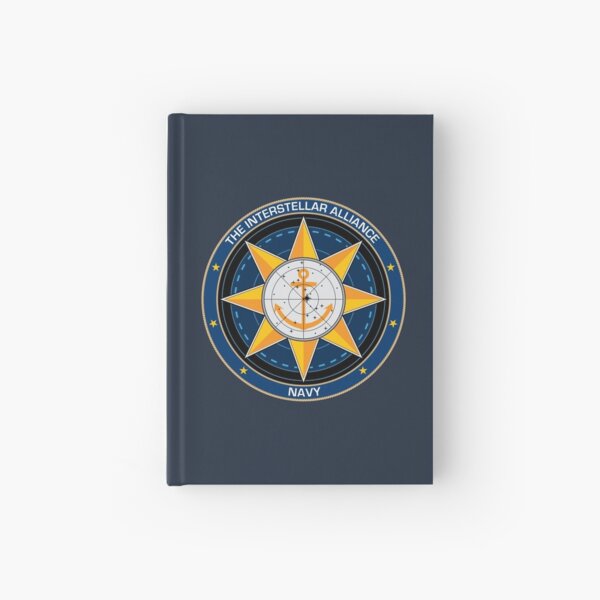Interstellar Alliance Navy logo Hardcover Journal