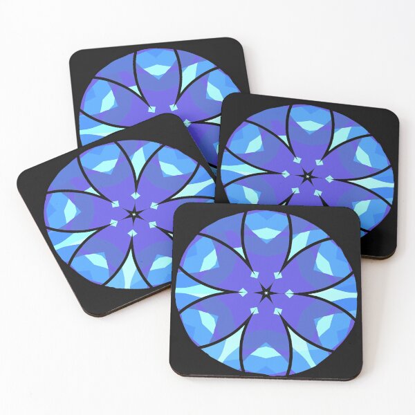 Item preview, Blue Succulent Kaleidoscope designed and sold by Chubuter.