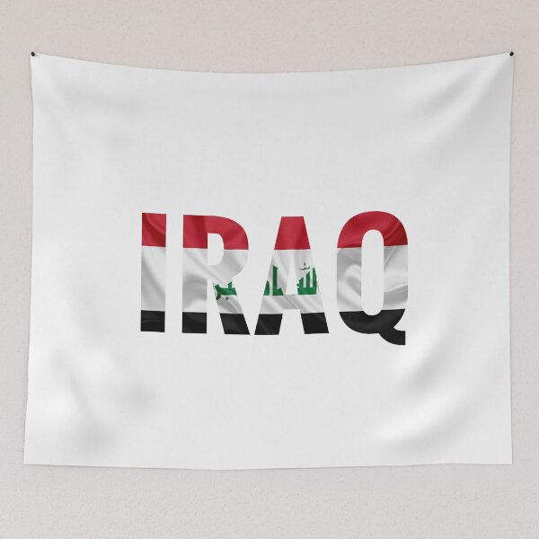Item preview, IRAQ Flag Name Stylish Design designed and sold by ArabCorner.