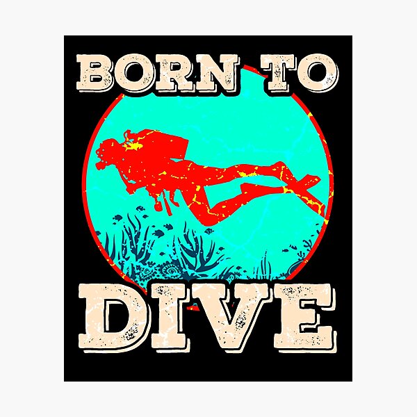 Item preview, Born to dive designed and sold by Mila1946.