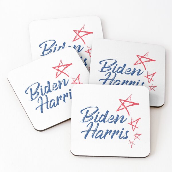 Item preview, Modern, playful, joyful graphic design of "Biden Harris" with star shapes i designed and sold by theendup.