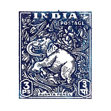 Artwork thumbnail, The Indigo Journey – Elephant of the Eternal Stamp by bubbliciousart