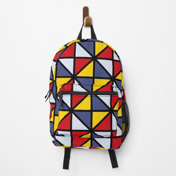 Artikelvorschau, Multicolor pattern with triangles in black, blue, red, white and yellow entworfen und verkauft von acidmit.
