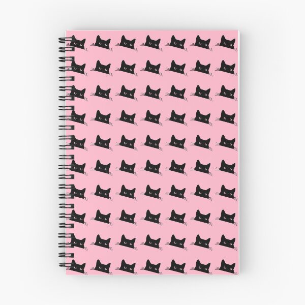 Item preview, Black cat pink background designed and sold by Tranquilarrow.
