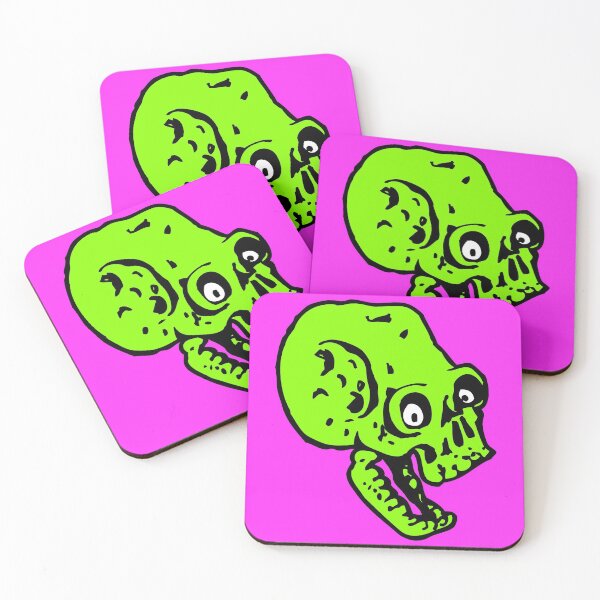 Item preview, Neon zombie skull designed and sold by emotionpotion.