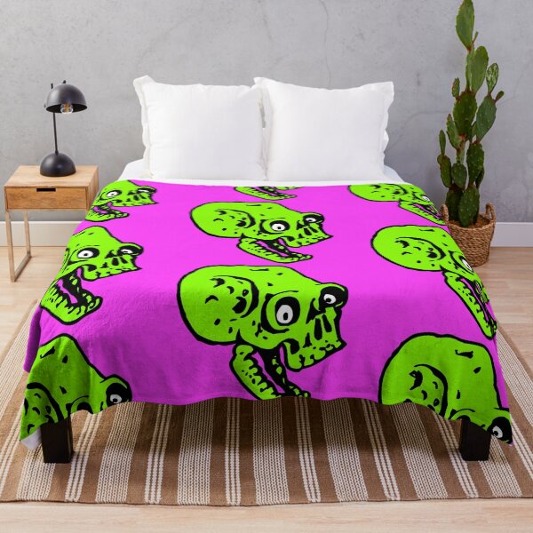 Item preview, Neon zombie skull designed and sold by emotionpotion.