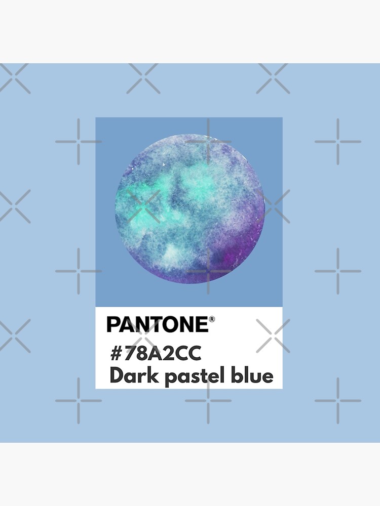 Pastel blue pantone color swatch | Art Board Print