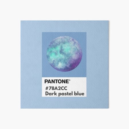 Pastel blue pantone color swatch | Art Board Print