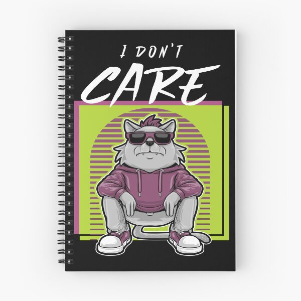 Item preview, I Don't Care Chillin Cat designed and sold by Cute  Pawz.