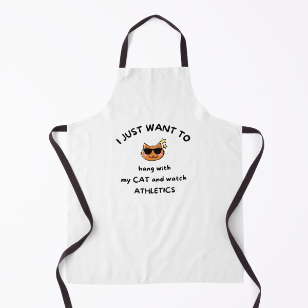 Item preview, I just want to hang with my cat and watch athletics designed and sold by TheGreenGoat.