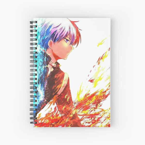Between Fire and Ice - My Hero Academia Spiral Notebook