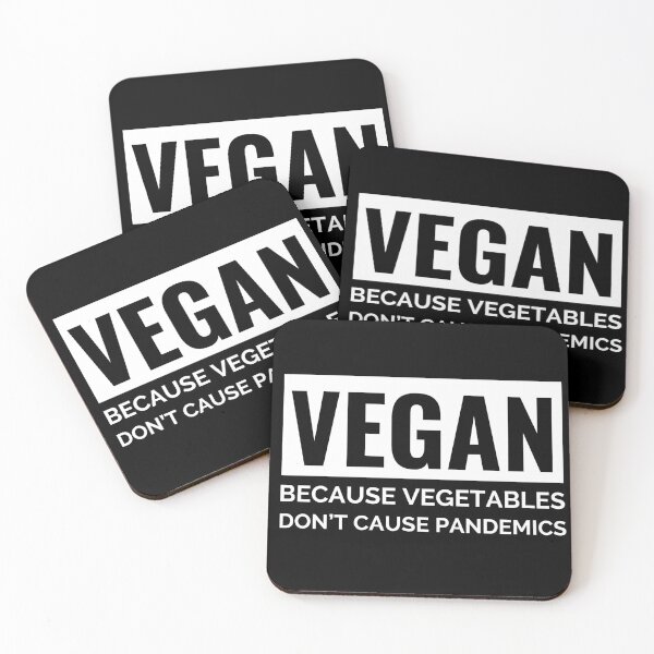 Item preview, Black Vegan because Vegetables don't Cause Pandemics designed and sold by MichesMerch.