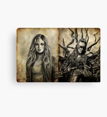 Clarke and Lexa (Clexa) Canvas Print