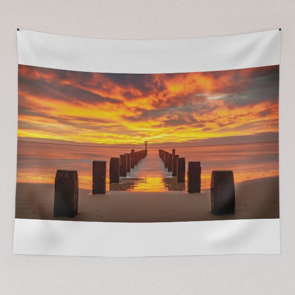 Item preview, December sunrise on Lowestoft Beach designed and sold by dp-images.