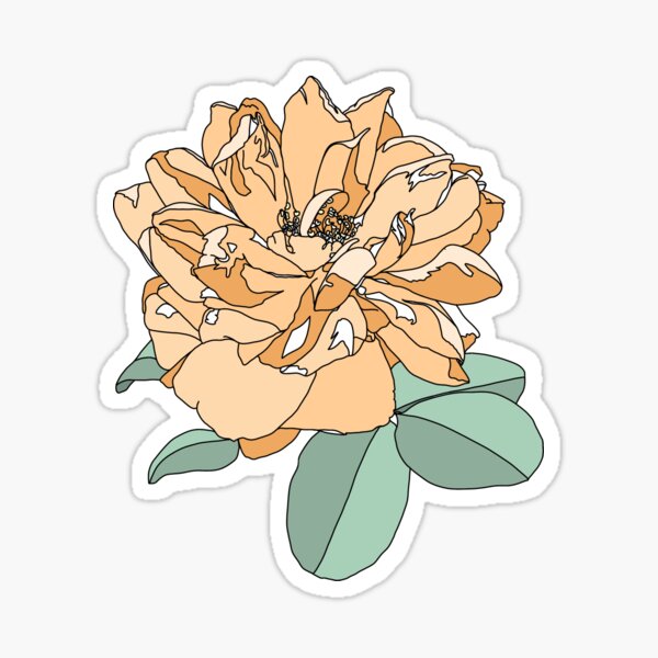 Item preview, Stylized rose drawing designed and sold by naptimepress.