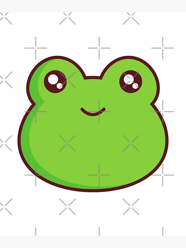 Cute Kawaii Frog Poster for Sale by kevsdesigns