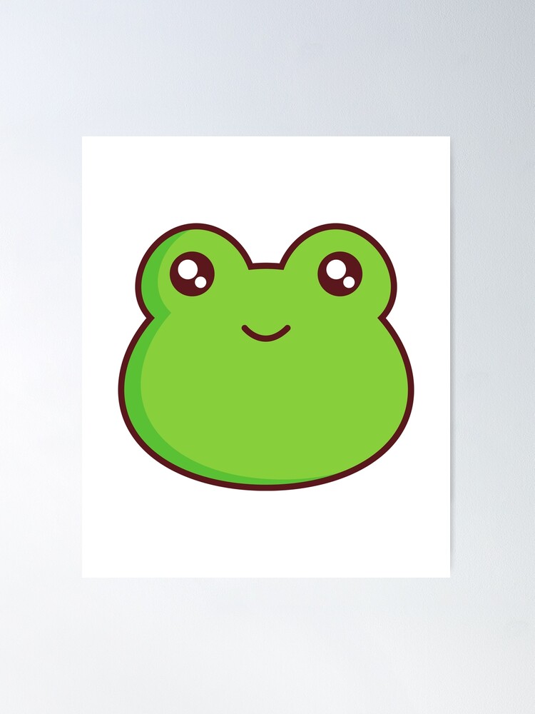 Cute Kawaii Frog Poster for Sale by kevsdesigns