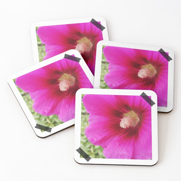 Item preview, Pink Hollyhocks Flower designed and sold by ArtStore20.
