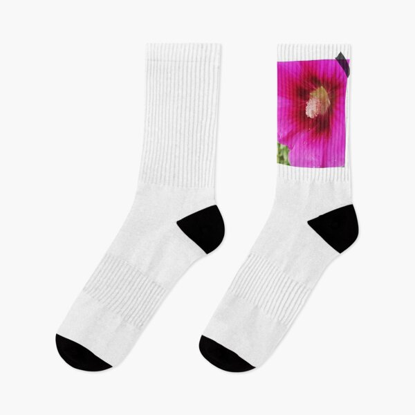 Item preview, Pink Hollyhocks Flower designed and sold by ArtStore20.