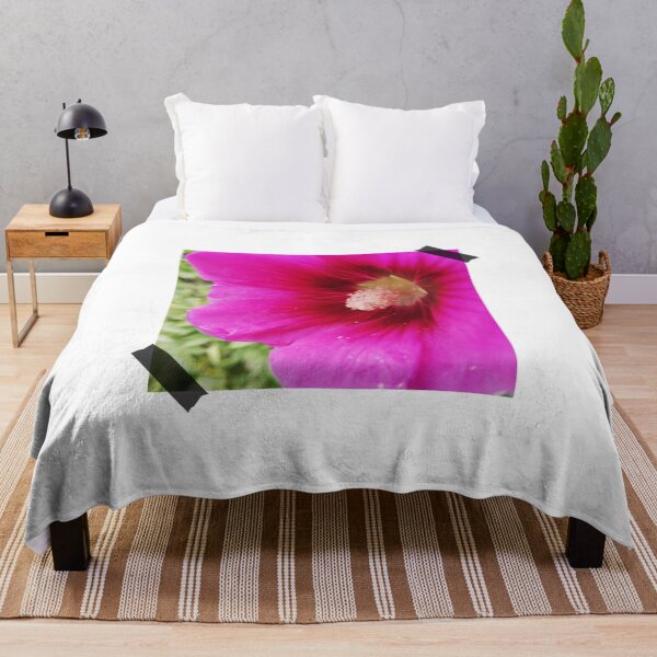 Item preview, Pink Hollyhocks Flower designed and sold by ArtStore20.