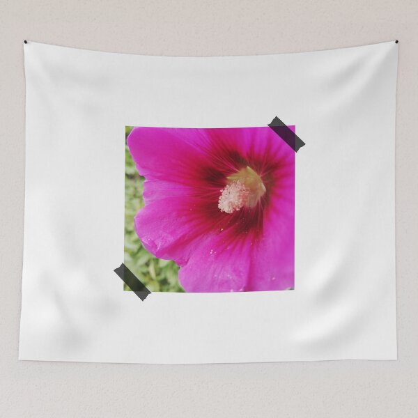 Item preview, Pink Hollyhocks Flower designed and sold by ArtStore20.