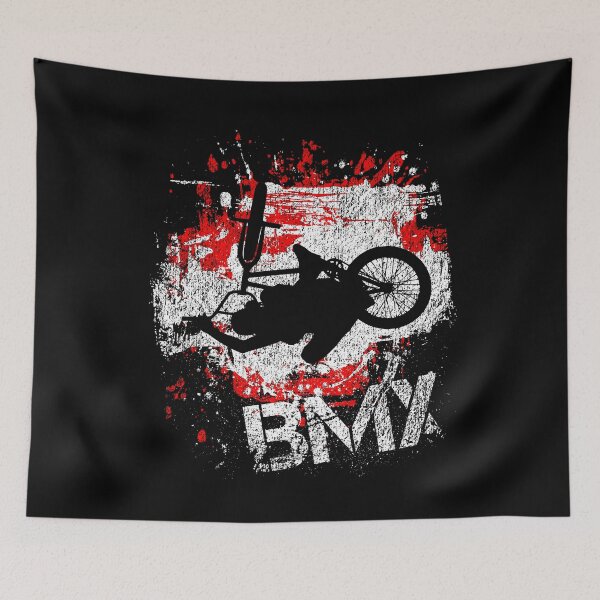 Item preview, BMX cyclist sprints in red distressed designed and sold by Denis Rösler.