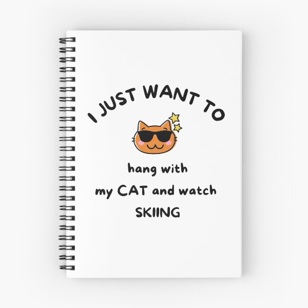 Item preview, I just want to hang with my cat and watch skiing designed and sold by TheGreenGoat.