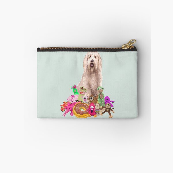 Item preview, Merlin the Groodle / Goldendoodle with his Chew Crew designed and sold by Dawn  Dudek.