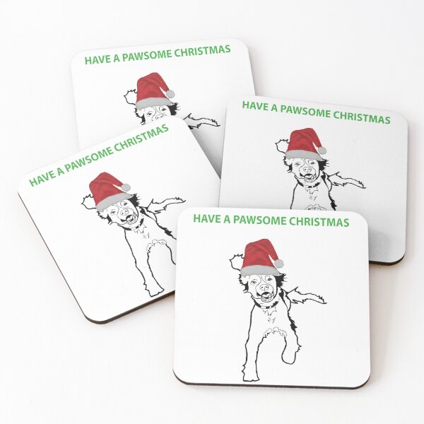 Item preview, Spaniel Pawsome Christmas design - Dog Christmas design designed and sold by IslesArt.