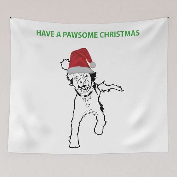 Item preview, Spaniel Pawsome Christmas design - Dog Christmas design designed and sold by IslesArt.
