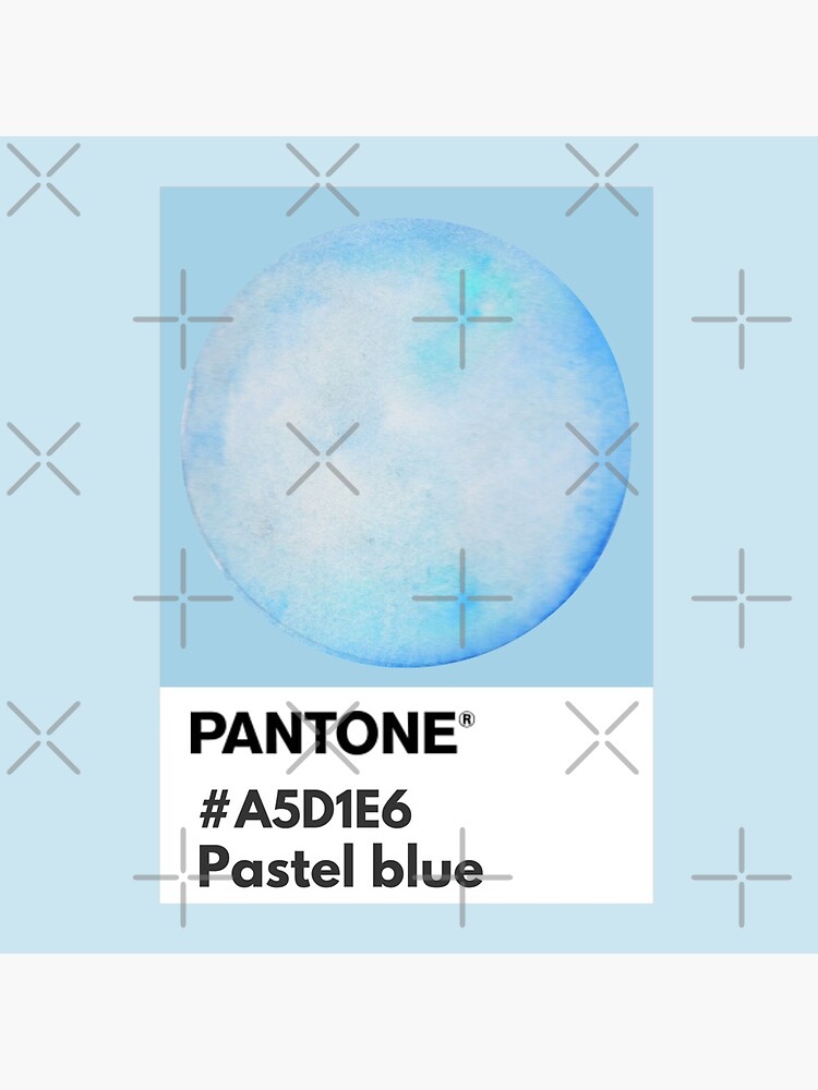 Pastel blue pantone color swatch Magnet for Sale by softlycarol