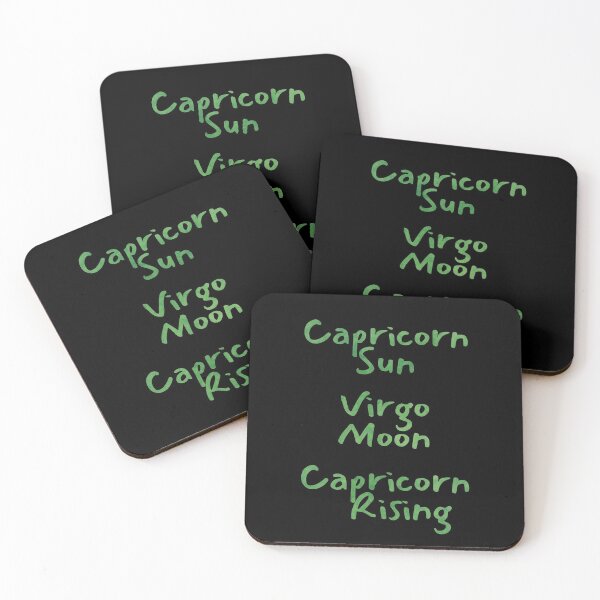 Item preview, Capricorn Sun Virgo Moon Capricorn Rising Text designed and sold by leomooncreates.