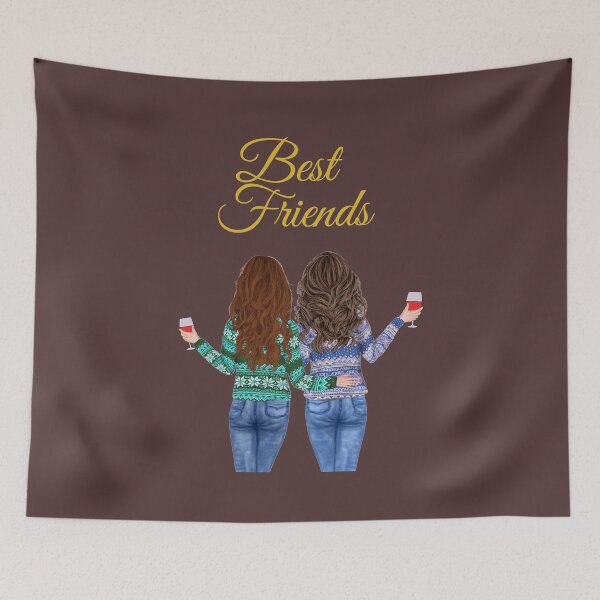 Item preview, Two Pretty Best Friends designed and sold by SunfullyYours.