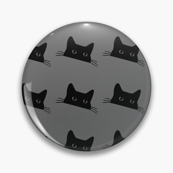 Item preview, Black cat on gray designed and sold by Tranquilarrow.