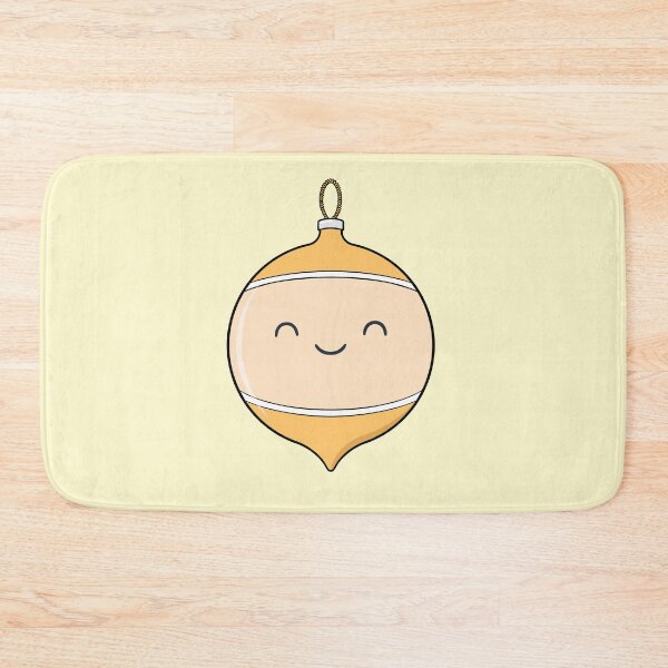 Item preview, Cute Bauble Christmas Ornament Gold designed and sold by BaconPancakes21.