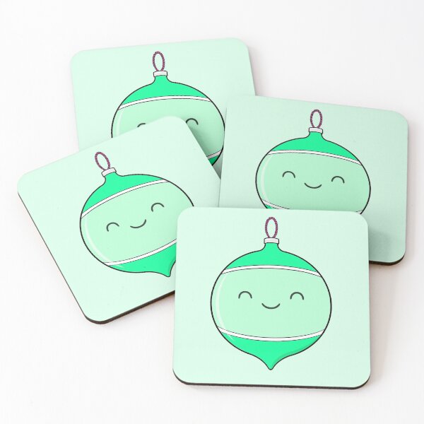 Item preview, Cute Bauble Christmas Ornament Green designed and sold by BaconPancakes21.
